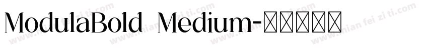 ModulaBold Medium字体转换